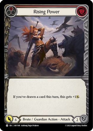 Rising Power (Red) (HVY146) - Heavy Hitters Rainbow Foil