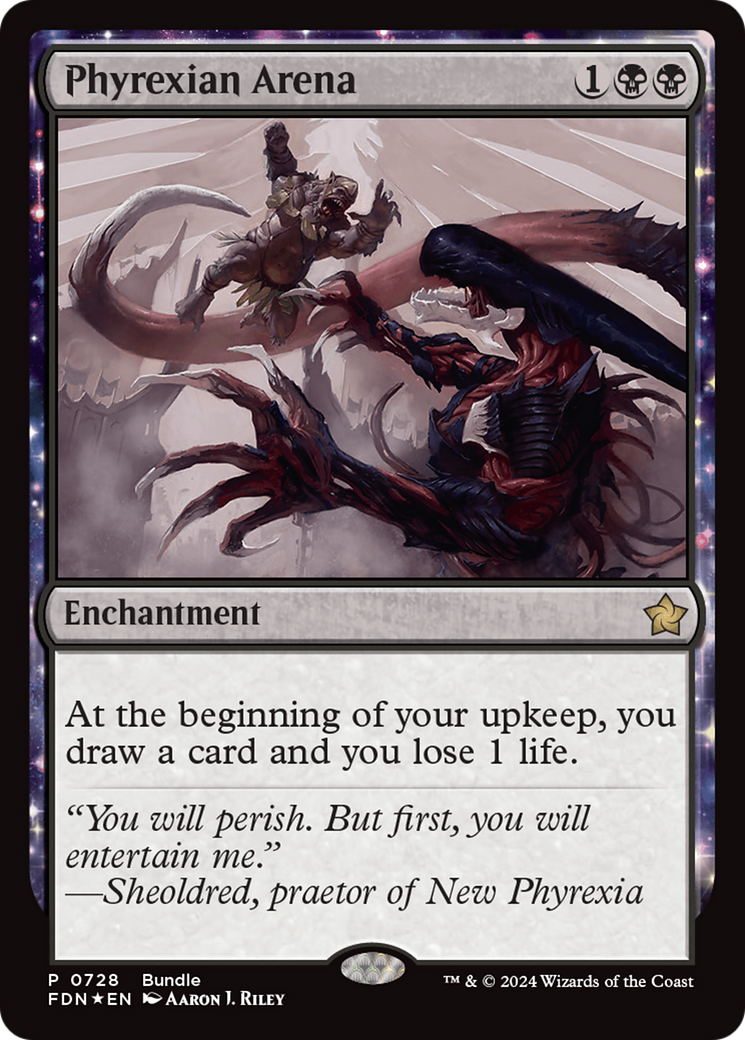 Phyrexian Arena (FDN-728) - Foundations: (enchantment) Foil - Premium MTG Single from Wizards of the Coast - Just $1.69! Shop now at Game Crave Tournament Store