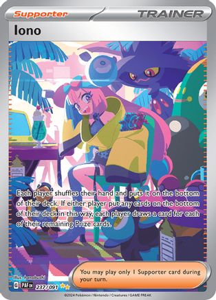 Iono 237/091 237 - SV Paldean Fates Holofoil