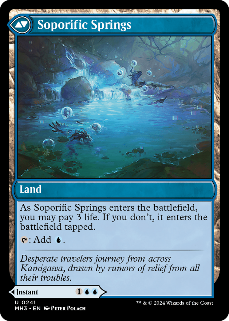 Sink into Stupor // Soporific Springs (MH3-241) - Modern Horizons 3 - Premium MTG Single from Wizards of the Coast - Just $8.82! Shop now at Game Crave Tournament Store