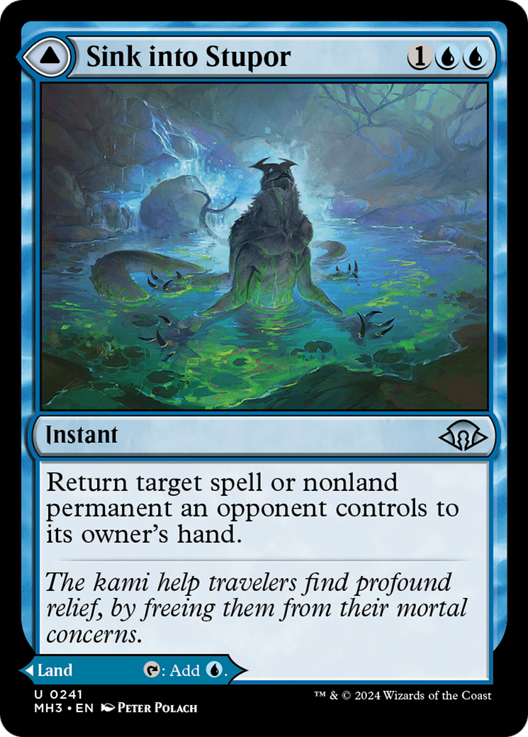 Sink into Stupor // Soporific Springs (MH3-241) - Modern Horizons 3 - Premium MTG Single from Wizards of the Coast - Just $5.04! Shop now at Game Crave Tournament Store