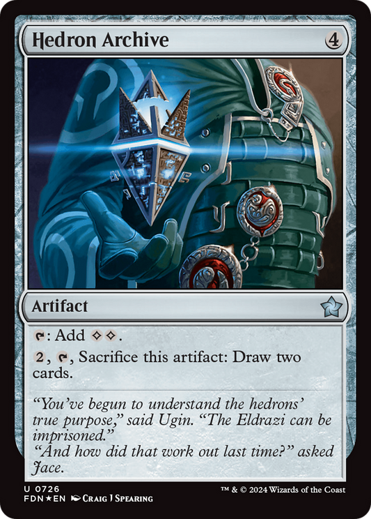 Hedron Archive (FDN-726) - Foundations Foil - Premium MTG Single from Wizards of the Coast - Just $0.25! Shop now at Game Crave Tournament Store