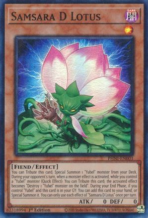 Samsara D Lotus (PHNI-EN003) - Phantom Nightmare 1st Edition - Premium Yugioh Single from Konami - Just $1.86! Shop now at Game Crave Tournament Store