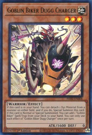 Goblin Biker Dugg Charger (PHNI-EN008) - Phantom Nightmare 1st Edition - Premium Yugioh Single from Konami - Just $4.86! Shop now at Game Crave Tournament Store