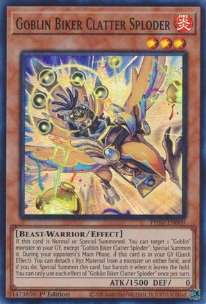 Goblin Biker Clatter Sploder (PHNI-EN009) - Phantom Nightmare 1st Edition - Premium Yugioh Single from Konami - Just $0.55! Shop now at Game Crave Tournament Store