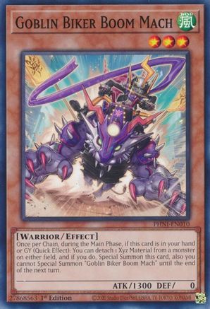Goblin Biker Boom Mach (PHNI-EN010) - Phantom Nightmare 1st Edition - Premium Yugioh Single from Konami - Just $0.25! Shop now at Game Crave Tournament Store