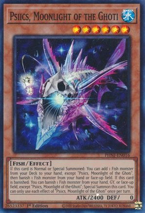 Psiics, Moonlight of the Ghoti (PHNI-EN016) - Phantom Nightmare 1st Edition - Premium Yugioh Single from Konami - Just $0.26! Shop now at Game Crave Tournament Store