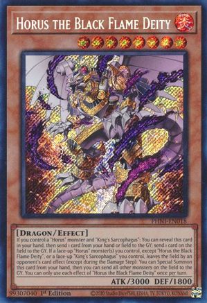 Horus the Black Flame Deity (PHNI-EN018) - Phantom Nightmare 1st Edition - Premium Yugioh Single from Konami - Just $2.78! Shop now at Game Crave Tournament Store