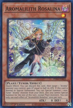 Aromalilith Rosalina (PHNI-EN022) - Phantom Nightmare 1st Edition - Premium Yugioh Single from Konami - Just $1.41! Shop now at Game Crave Tournament Store