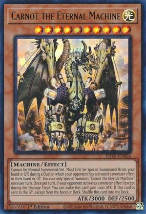 Carnot the Eternal Machine (PHNI-EN024) - Phantom Nightmare 1st Edition - Premium Yugioh Single from Konami - Just $1.92! Shop now at Game Crave Tournament Store