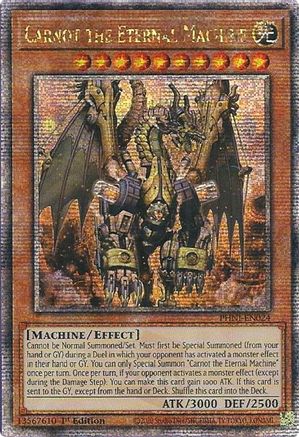Carnot the Eternal Machine (Quarter Century Secret Rare) (PHNI-EN024) - Phantom Nightmare 1st Edition - Premium Yugioh Single from Konami - Just $16.50! Shop now at Game Crave Tournament Store