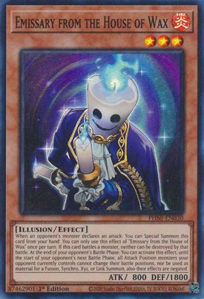 Emissary from the House of Wax (PHNI-EN030) - Phantom Nightmare 1st Edition - Premium Yugioh Single from Konami - Just $0.28! Shop now at Game Crave Tournament Store