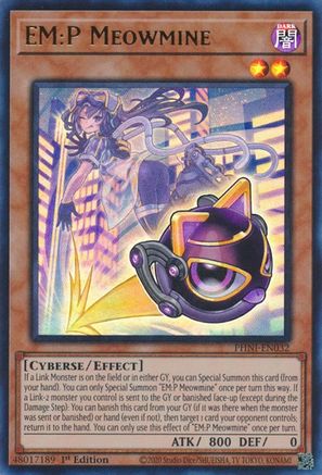 EM:P Meowmine (PHNI-EN032) - Phantom Nightmare 1st Edition - Premium Yugioh Single from Konami - Just $1.74! Shop now at Game Crave Tournament Store