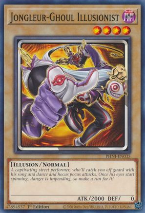 Jongleur-Ghoul Illusionist (PHNI-EN035) - Phantom Nightmare 1st Edition - Premium Yugioh Single from Konami - Just $0.26! Shop now at Game Crave Tournament Store