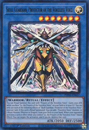 Skull Guardian, Protector of the Voiceless Voice (PHNI-EN037) - Phantom Nightmare 1st Edition - Premium Yugioh Single from Konami - Just $1.79! Shop now at Game Crave Tournament Store