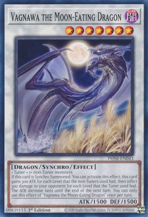 Vagnawa the Moon-Eating Dragon (PHNI-EN043) - Phantom Nightmare 1st Edition - Premium Yugioh Single from Konami - Just $0.24! Shop now at Game Crave Tournament Store