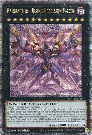 Raidraptor - Rising Rebellion Falcon (Quarter Century Secret Rare) (PHNI-EN045) - Phantom Nightmare 1st Edition - Premium Yugioh Single from Konami - Just $22.31! Shop now at Game Crave Tournament Store