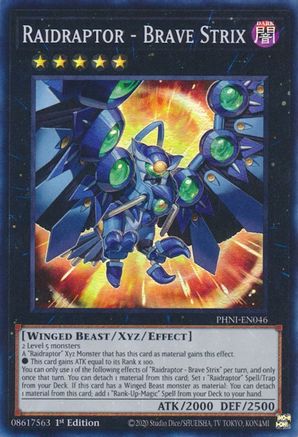 Raidraptor - Brave Strix (PHNI-EN046) - Phantom Nightmare 1st Edition - Premium Yugioh Single from Konami - Just $0.25! Shop now at Game Crave Tournament Store