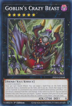 Goblin's Crazy Beast (PHNI-EN048) - Phantom Nightmare 1st Edition - Premium Yugioh Single from Konami - Just $0.25! Shop now at Game Crave Tournament Store