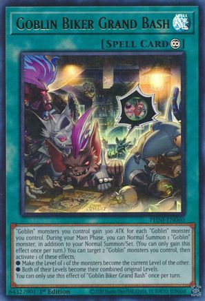 Goblin Biker Grand Bash (PHNI-EN060) - Phantom Nightmare 1st Edition - Premium Yugioh Single from Konami - Just $0.25! Shop now at Game Crave Tournament Store