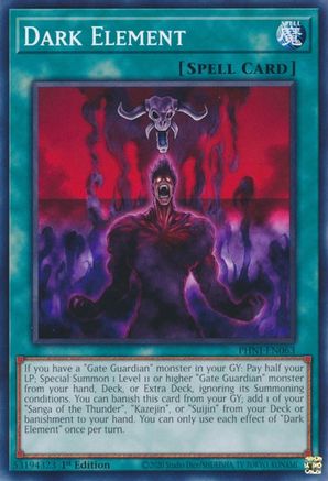 Dark Element (PHNI-EN063) - Phantom Nightmare 1st Edition - Premium Yugioh Single from Konami - Just $0.25! Shop now at Game Crave Tournament Store