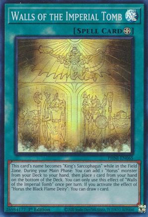 Walls of the Imperial Tomb (PHNI-EN065) - Phantom Nightmare 1st Edition - Premium Yugioh Single from Konami - Just $1.08! Shop now at Game Crave Tournament Store