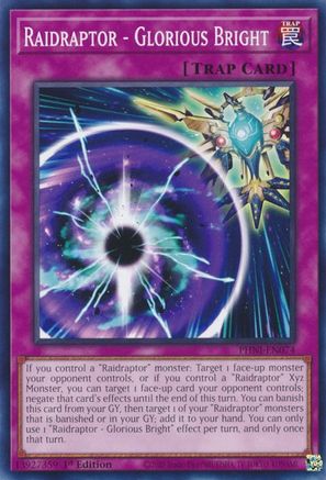 Raidraptor - Glorious Bright (PHNI-EN074) - Phantom Nightmare 1st Edition - Premium Yugioh Single from Konami - Just $0.25! Shop now at Game Crave Tournament Store