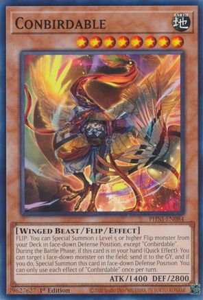 Conbirdable (PHNI-EN084) - Phantom Nightmare 1st Edition - Premium Yugioh Single from Konami - Just $0.25! Shop now at Game Crave Tournament Store