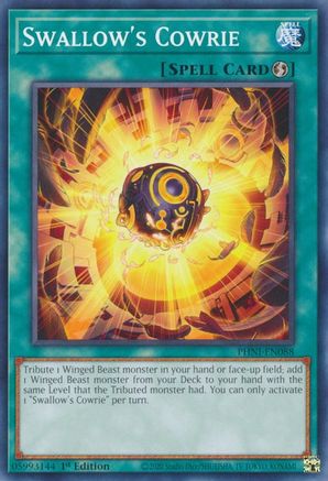 Swallow's Cowrie (PHNI-EN088) - Phantom Nightmare 1st Edition - Premium Yugioh Single from Konami - Just $0.32! Shop now at Game Crave Tournament Store