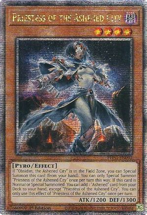Priestess of the Ashened City (Quarter Century Secret Rare) (PHNI-EN093) - Phantom Nightmare 1st Edition - Premium Yugioh Single from Konami - Just $36.22! Shop now at Game Crave Tournament Store