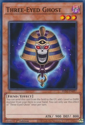 Three-Eyed Ghost (PHNI-EN097) - Phantom Nightmare 1st Edition - Premium Yugioh Single from Konami - Just $0.25! Shop now at Game Crave Tournament Store