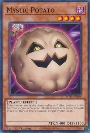 Mystic Potato (PHNI-EN098) - Phantom Nightmare 1st Edition - Premium Yugioh Single from Konami - Just $0.26! Shop now at Game Crave Tournament Store
