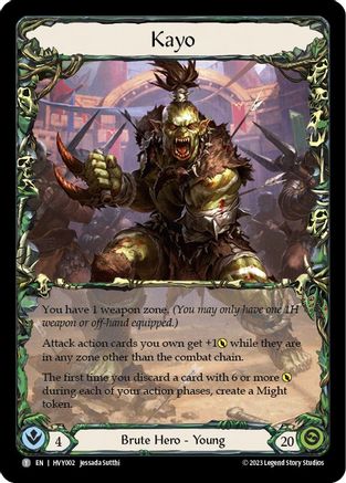 Kayo // Rhinar (HVY002) - Heavy Hitters