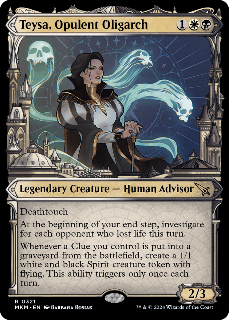 Teysa, Opulent Oligarch (MKM-321) - Murders at Karlov Manor: (Showcase) - Premium MTG Single from Wizards of the Coast - Just $0.74! Shop now at Game Crave Tournament Store