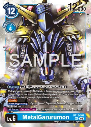 MetalGarurumon (BT15-101) - Exceed Apocalypse Foil - Premium Digimon Single from Bandai - Just $29.33! Shop now at Game Crave Tournament Store