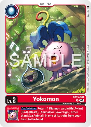 Yokomon (BT15-001) - Exceed Apocalypse - Premium Digimon Single from Bandai - Just $0.25! Shop now at Game Crave Tournament Store