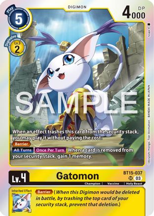 Gatomon (BT15-037) - Exceed Apocalypse Foil - Premium Digimon Single from Bandai - Just $14.51! Shop now at Game Crave Tournament Store