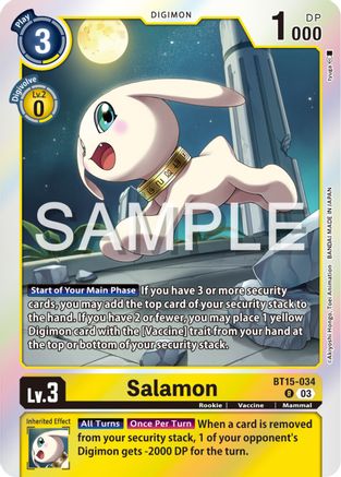 Salamon (BT15-034) - Exceed Apocalypse Foil - Premium Digimon Single from Bandai - Just $0.25! Shop now at Game Crave Tournament Store
