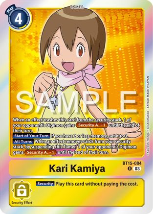 Kari Kamiya (BT15-084) - Exceed Apocalypse Foil - Premium Digimon Single from Bandai - Just $0.25! Shop now at Game Crave Tournament Store
