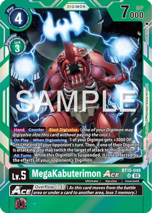 MegaKabuterimon Ace (BT15-049) - Exceed Apocalypse Foil - Premium Digimon Single from Bandai - Just $1.44! Shop now at Game Crave Tournament Store