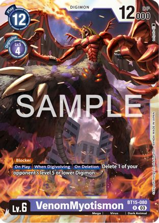 VenomMyotismon (BT15-080) - Exceed Apocalypse Foil - Premium Digimon Single from Bandai - Just $0.25! Shop now at Game Crave Tournament Store