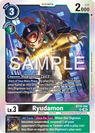 Ryudamon (BT15-056) - Exceed Apocalypse Foil - Premium Digimon Single from Bandai - Just $3.03! Shop now at Game Crave Tournament Store