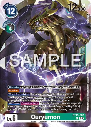 Ouryumon (BT15-067) - Exceed Apocalypse Foil - Premium Digimon Single from Bandai - Just $0.25! Shop now at Game Crave Tournament Store