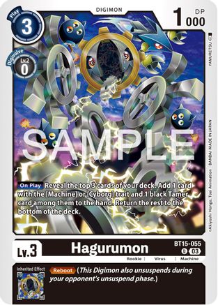 Hagurumon (BT15-055) - Exceed Apocalypse - Premium Digimon Single from Bandai - Just $1.88! Shop now at Game Crave Tournament Store