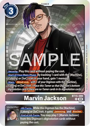 Marvin Jackson (BT15-086) - Exceed Apocalypse Foil - Premium Digimon Single from Bandai - Just $0.43! Shop now at Game Crave Tournament Store