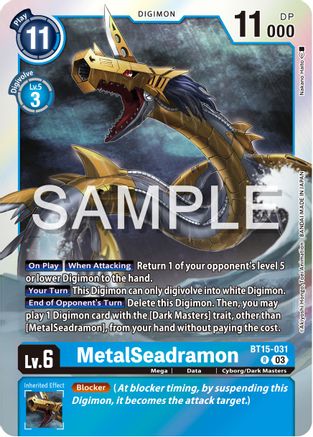 MetalSeadramon (BT15-031) - Exceed Apocalypse Foil - Premium Digimon Single from Bandai - Just $0.25! Shop now at Game Crave Tournament Store