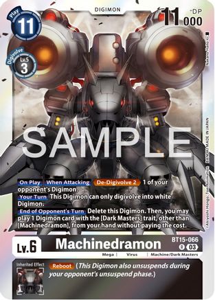 Machinedramon (BT15-066) - Exceed Apocalypse Foil - Premium Digimon Single from Bandai - Just $0.25! Shop now at Game Crave Tournament Store