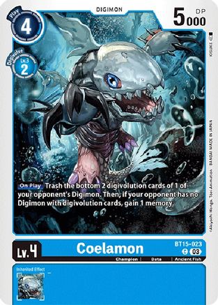 Coelamon (BT15-023) - Exceed Apocalypse - Premium Digimon Single from Bandai - Just $0.25! Shop now at Game Crave Tournament Store