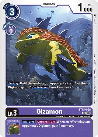 Gizamon (BT15-068) - Exceed Apocalypse - Premium Digimon Single from Bandai - Just $0.25! Shop now at Game Crave Tournament Store