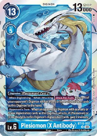 Plesiomon (X Antibody) (BT15-032) - Exceed Apocalypse Foil - Premium Digimon Single from Bandai - Just $0.25! Shop now at Game Crave Tournament Store